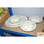 A quantity of Booths dinnerware to include two mea