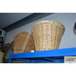 Two wicker baskets