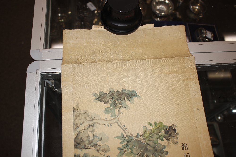 Three Chinese scroll paintings; and a panoramic photograph of Tsingraa (4) - Image 12 of 22