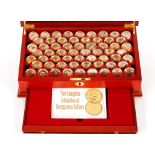 "The Secagawea US Dollar Collection", (60 coins in fitted wooden display case)