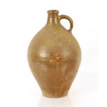 A large 18th Century salt glazed flagon, 50cm high