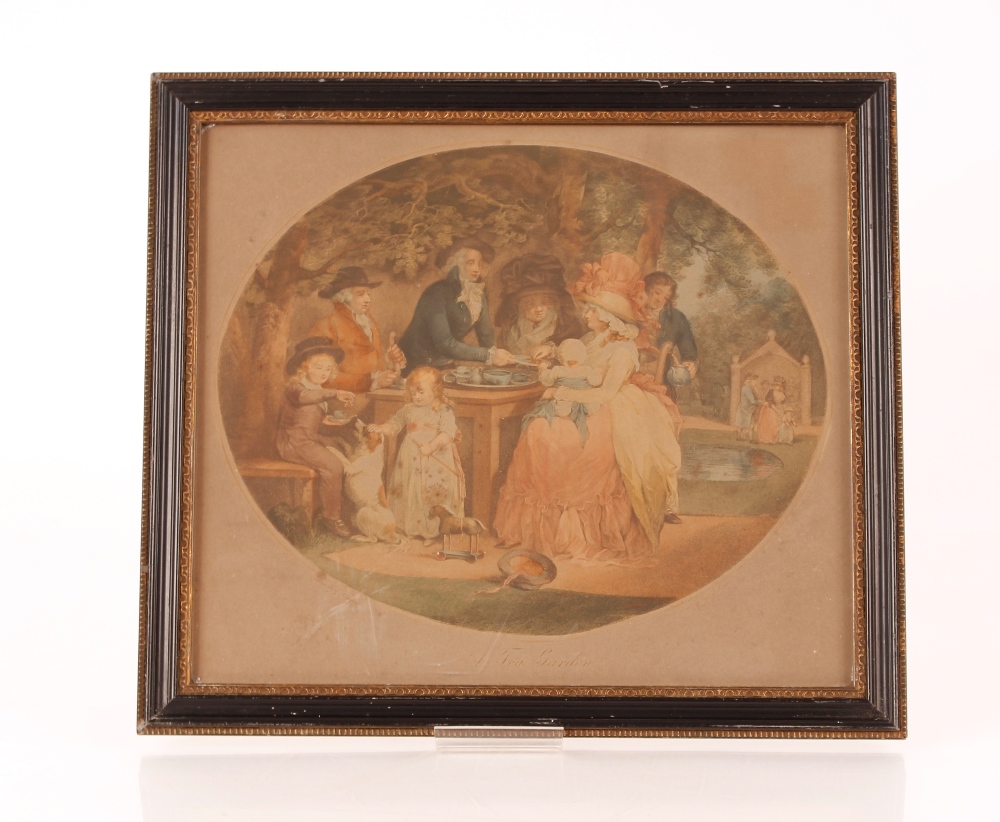 An 18th Century print in gilded frame