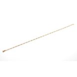 A 9ct gold Figaro necklace, 44cm long, 5.5gms
