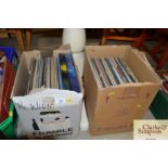 Two boxes of miscellaneous LP records