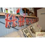 A string of vintage bunting
