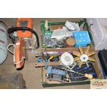 Two boxes of tools and sundry items