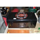 A reproduction Harley Davidson tool box