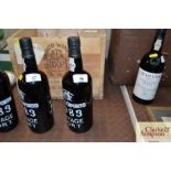 A bottle of Royal Oporto 1983 vintage port