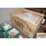 A wooden Royal Oporto Wine Co. box