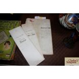 A collection of vintage title deeds