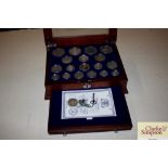 The House of Windsor silver coin collection (18 co
