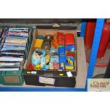 A box containing children's toys etc