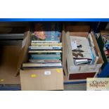 Two boxes of various books to include birds and ga