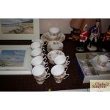 A Colclough "Avon" pattern tea set