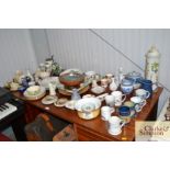 A large quantity of various china including mugs;