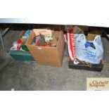 Three boxes of miscellaneous items including