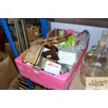 A box of miscellaneous items