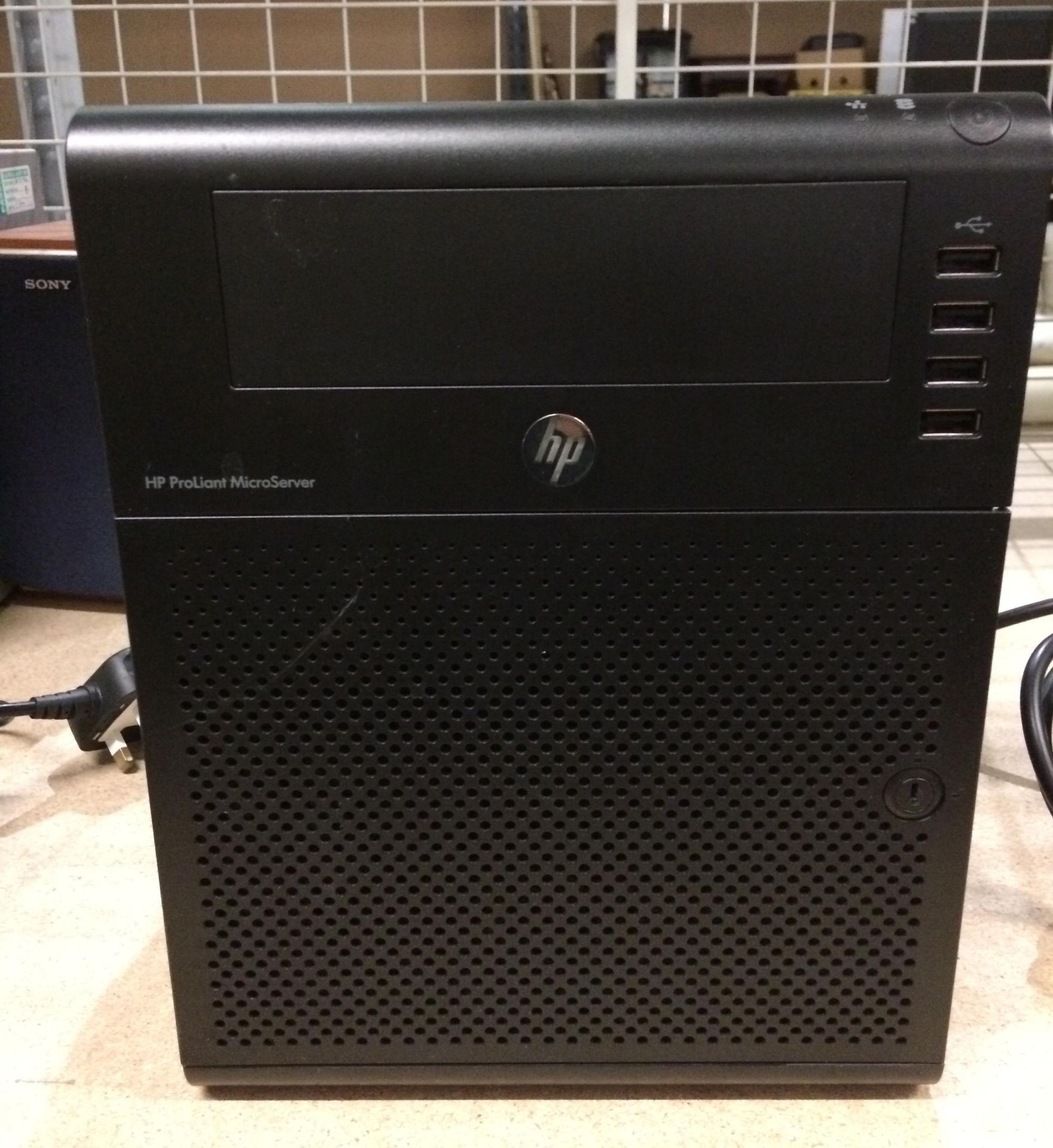 An HP Proliant Micro Server serial no.