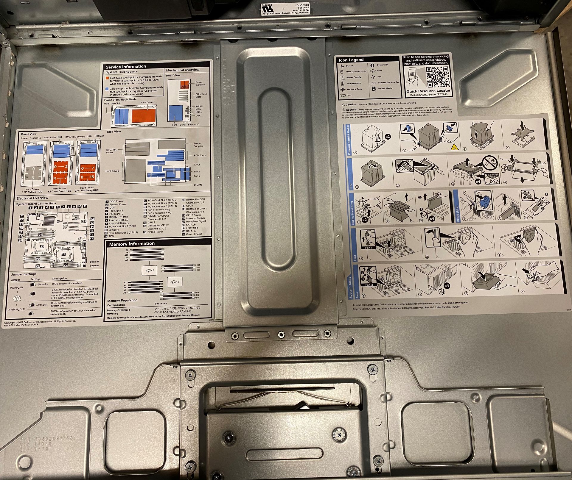 A Dell EMC Power Edge T440 server type E305002 complete with power lead (advised supplied new 2018) - Image 9 of 12