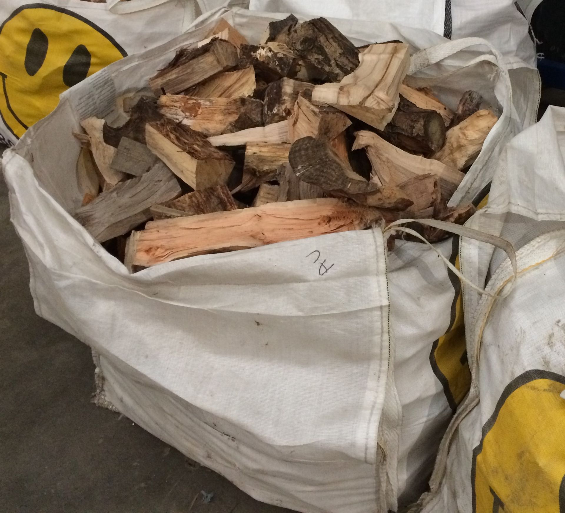 Large bag of dried logs