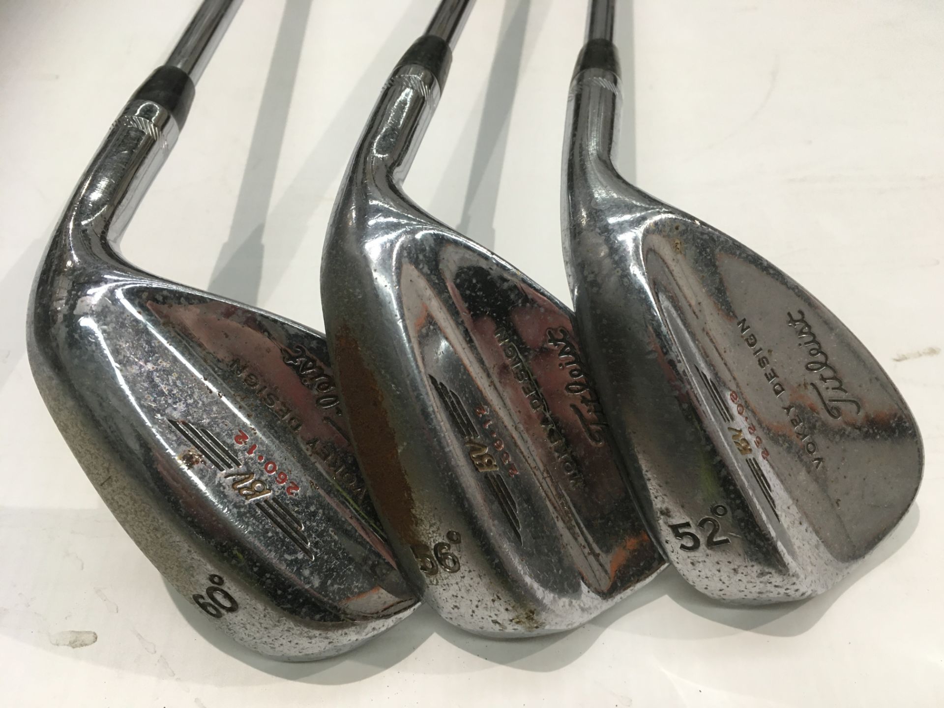 3 x Titleist Vokey Design wedges - 1 x 60 degree,