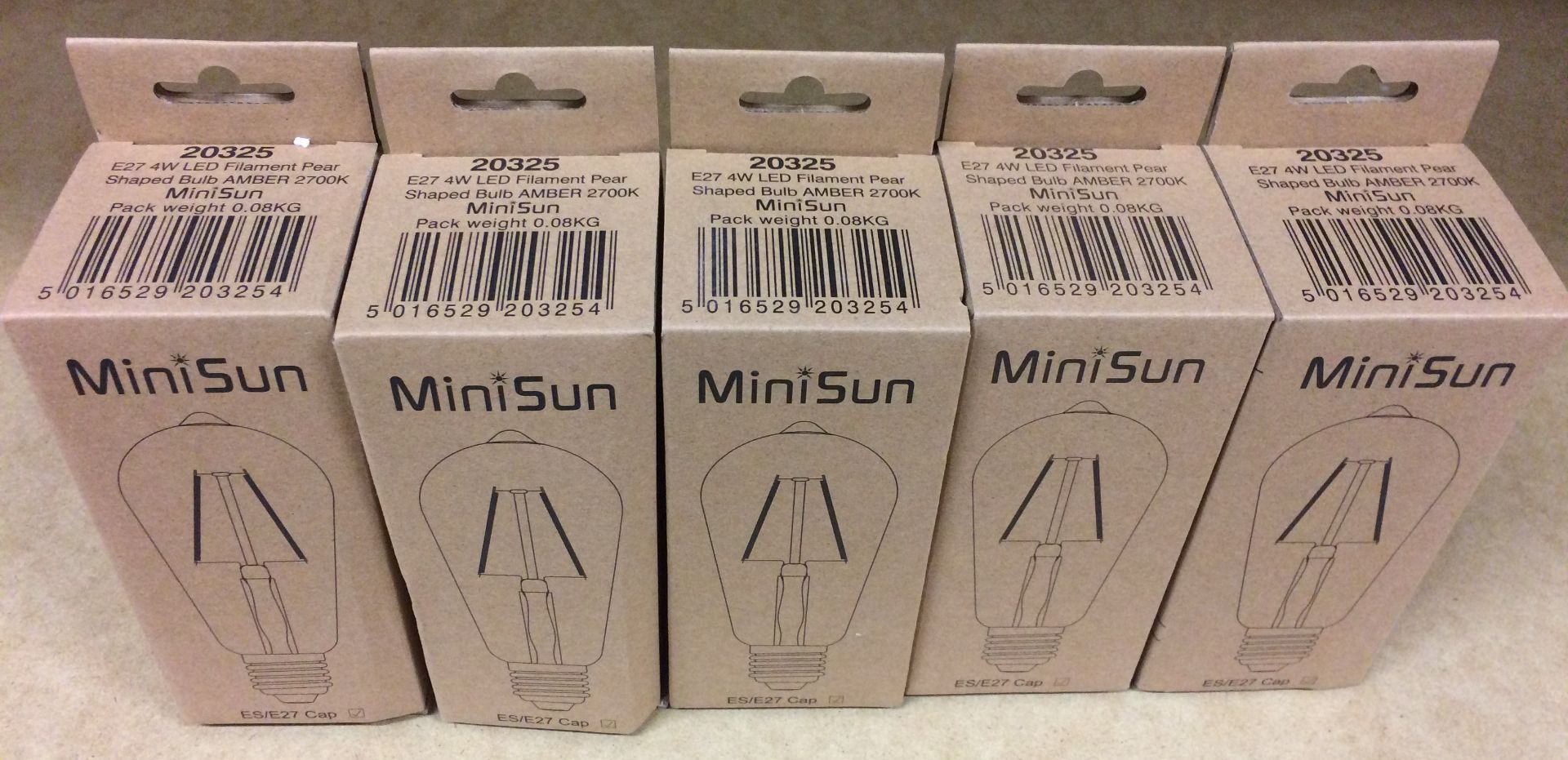 5 x MiniSun E27 LED Light Bulbs (Set of