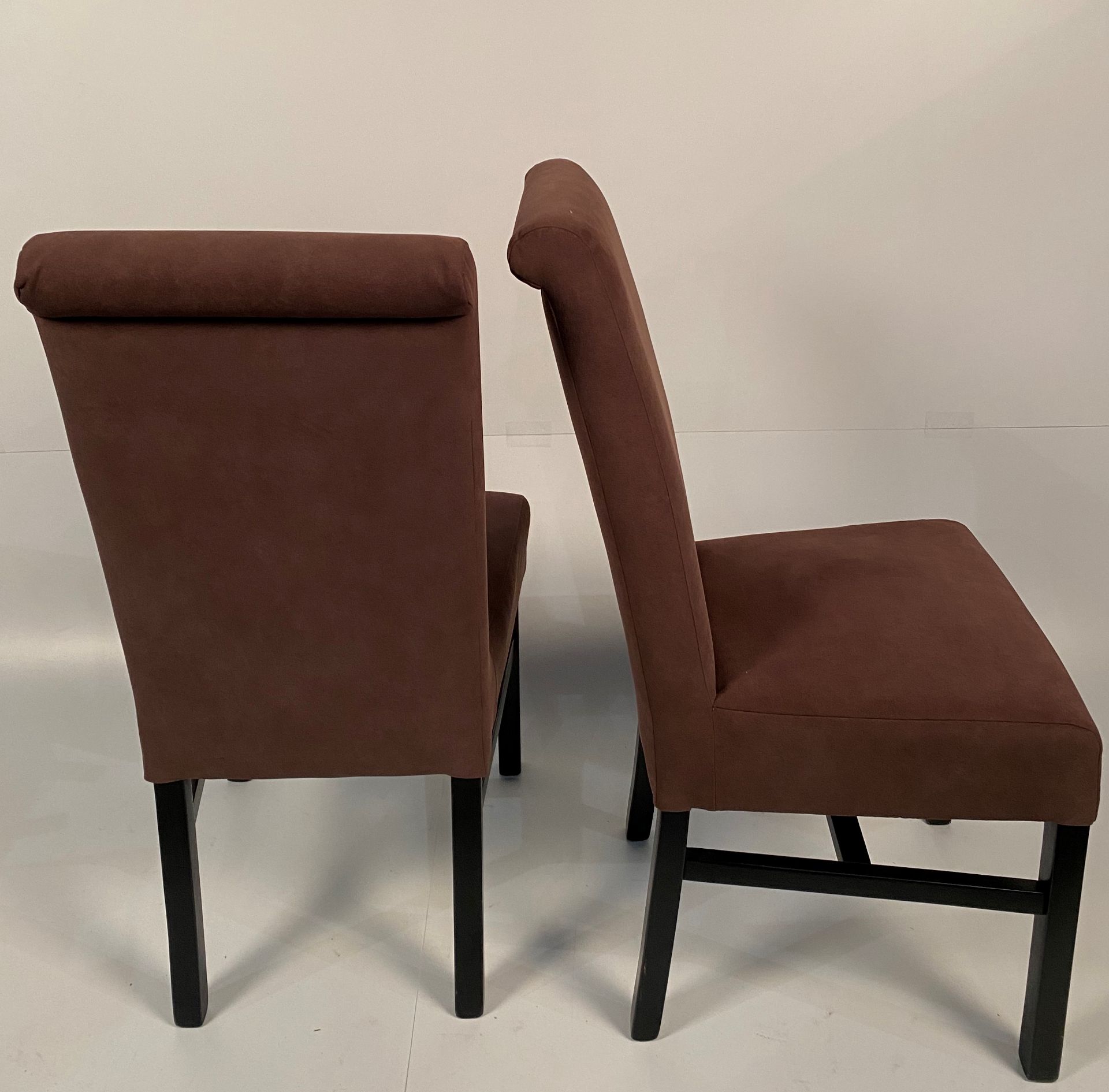 2 x Classic Scroll Sunbury Nubuck Clod 1008 side/dining chairs - Image 2 of 3