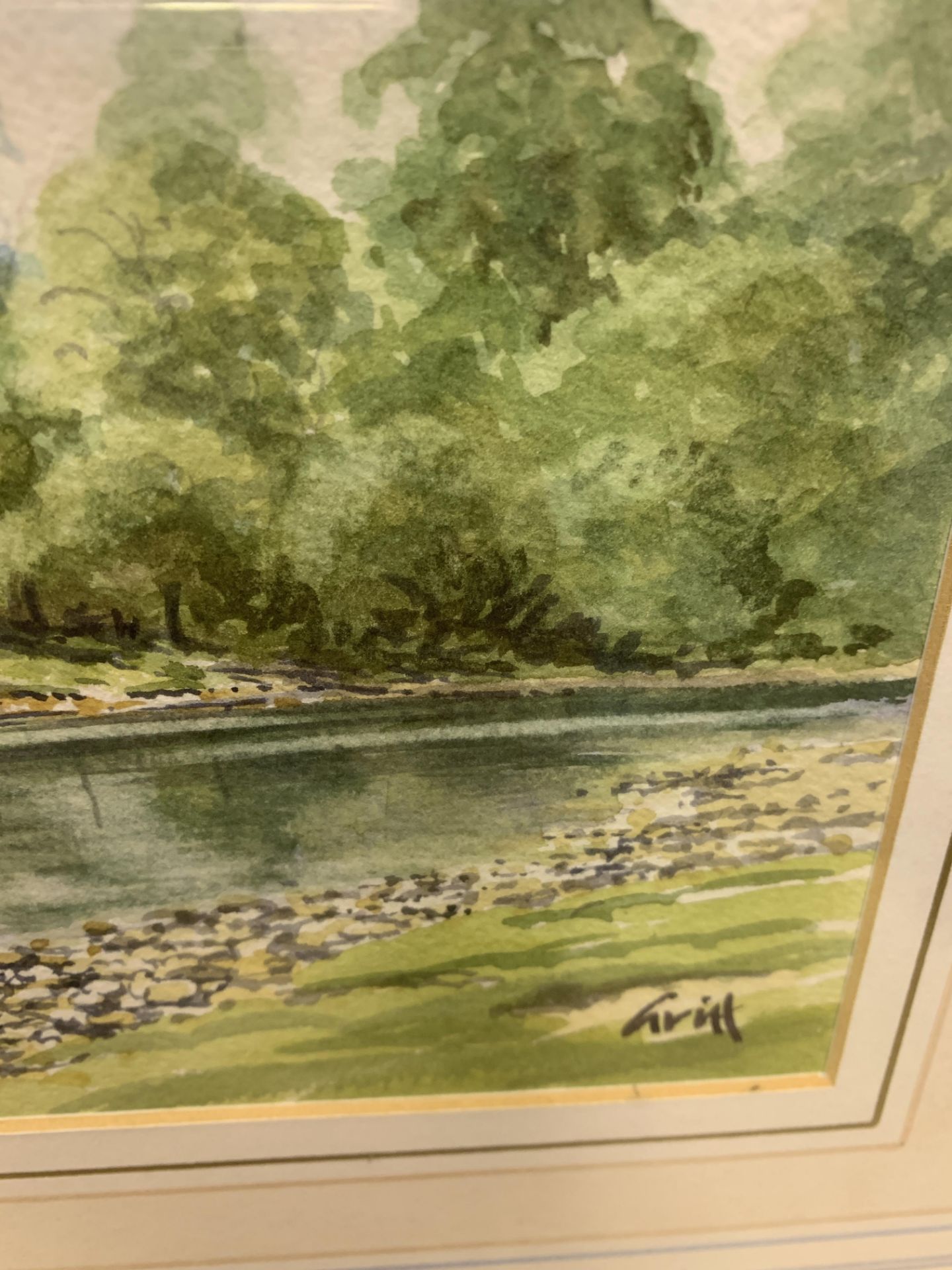George H Griffiths 'Griff', framed watercolour, 'Bolton Abbey', - Image 7 of 7