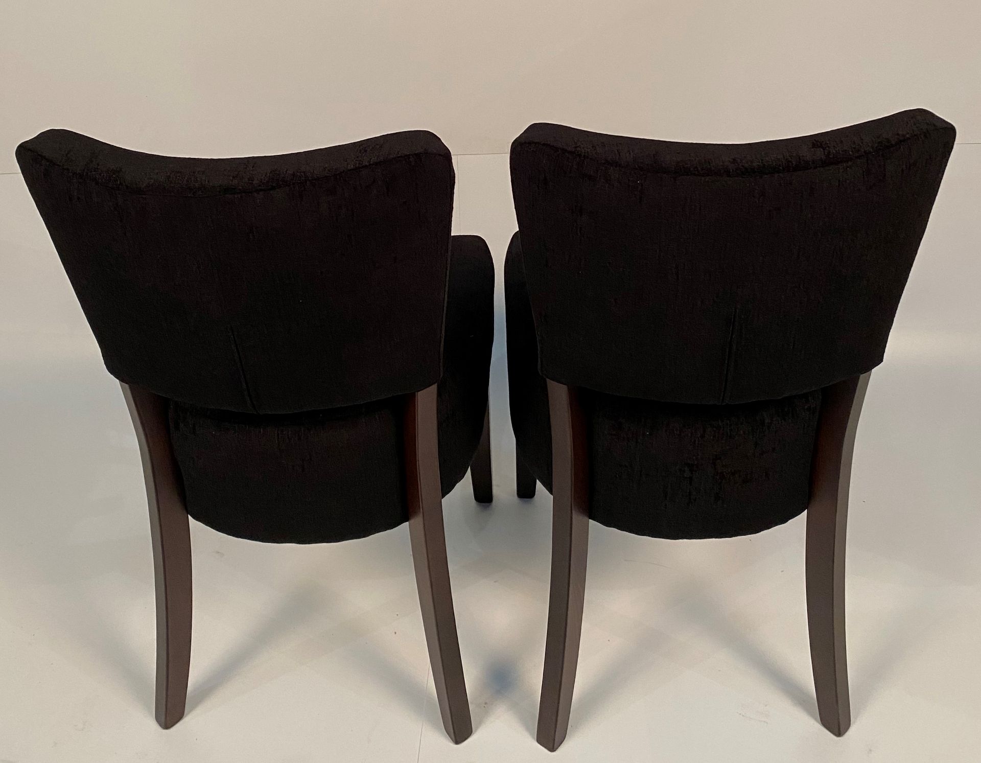 2 x Memphis Covertex Presto 724 Black side/dining chairs - Image 3 of 4