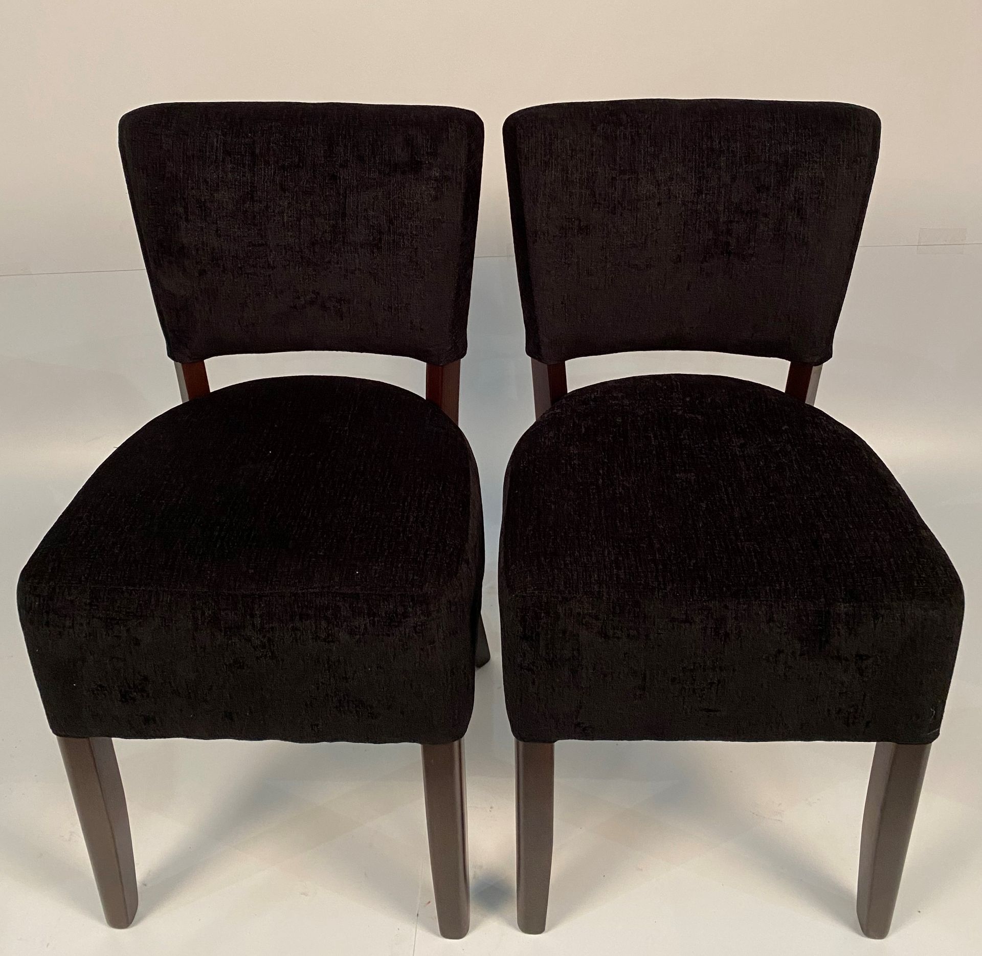 2 x Memphis Covertex Presto 724 Black side/dining chairs