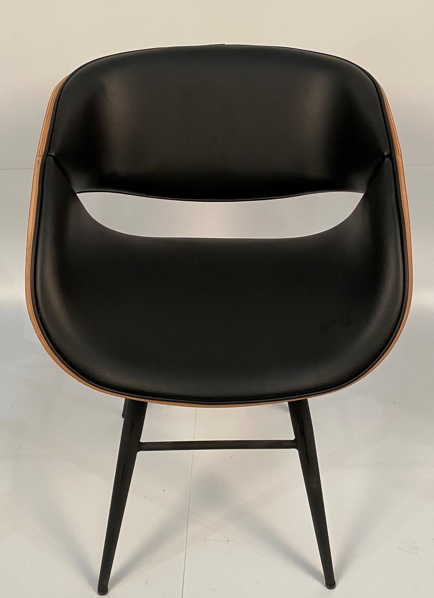 A Rico Ebony Black upholstered side chair