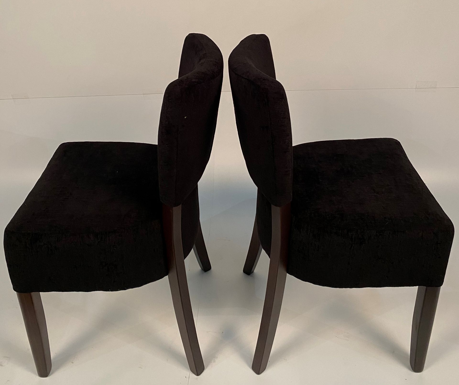 2 x Memphis Covertex Presto 724 Black side/dining chairs - Image 2 of 4