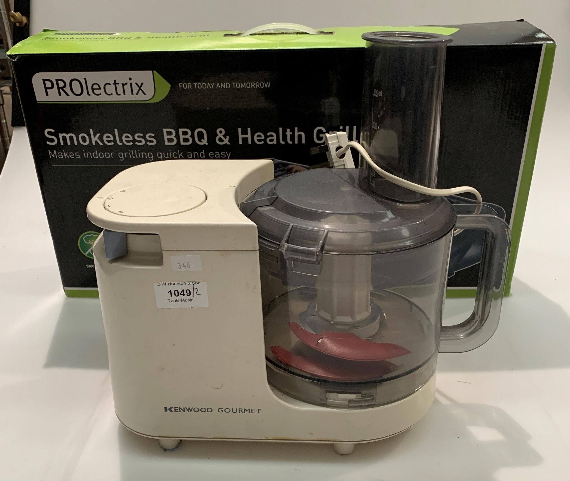 Prolectrix smokeless BBQ and Health Grill (boxed) and a Kenwood Gourmet table top blender (2) - Image 2 of 2