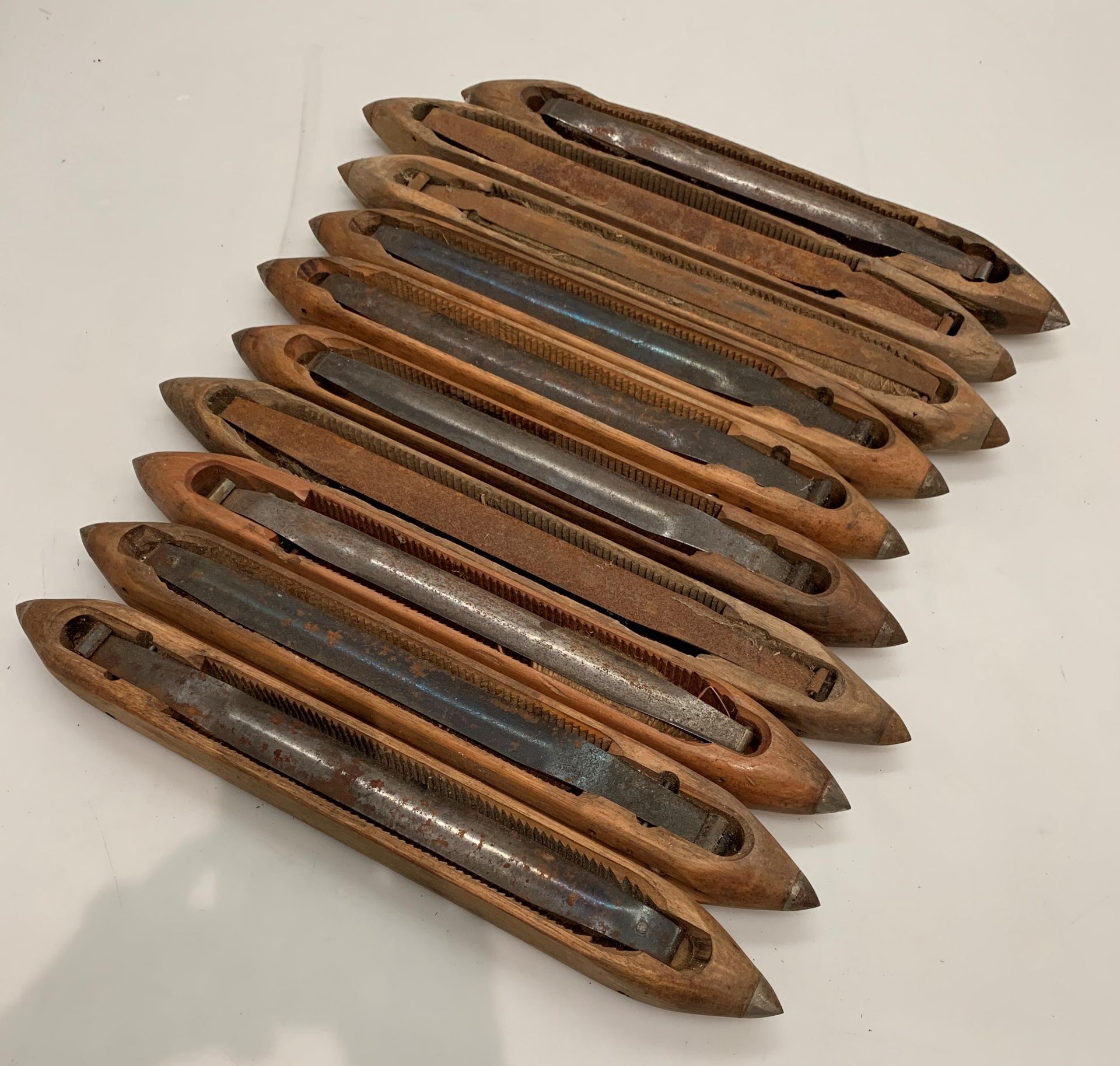 Eleven various wood block and rebate planes, one stamped A Mathison & Son, - Image 5 of 5