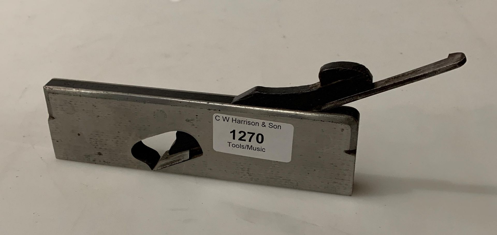 A small steel rebate plane,