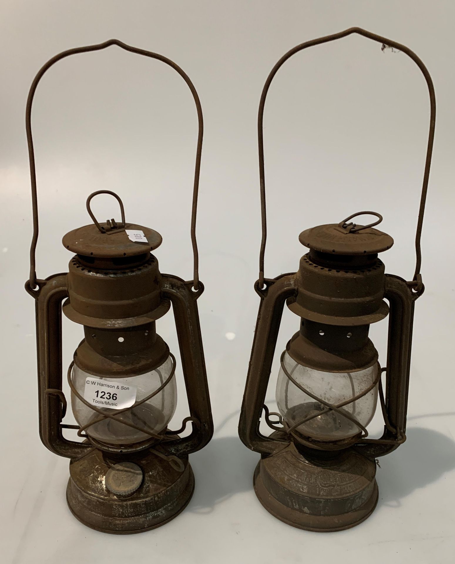 Two paraffin lamps