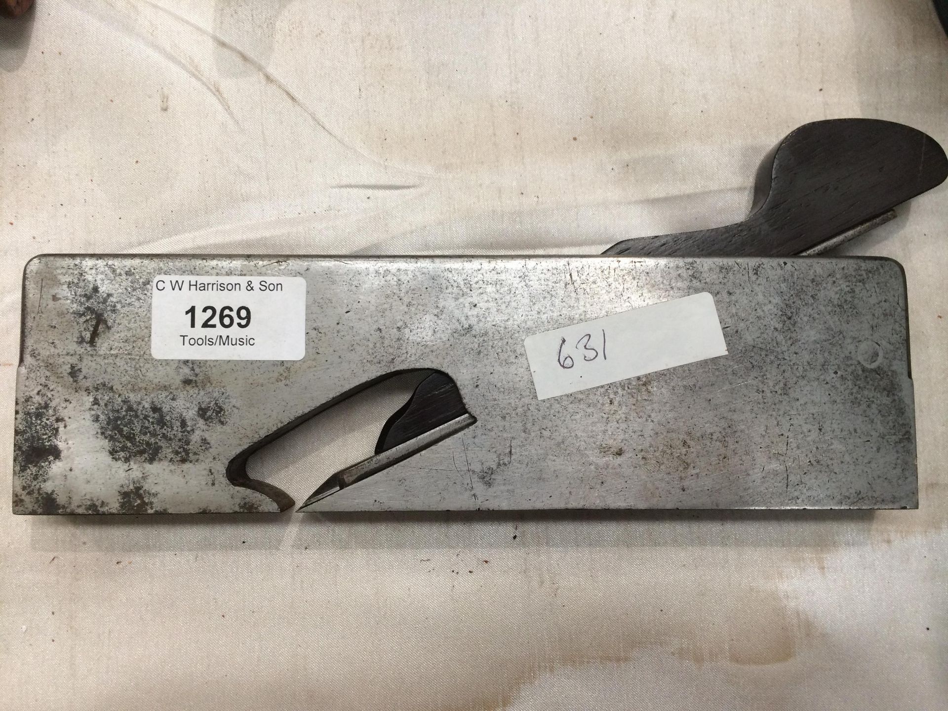 A steel rebate plane, 22cm long Further Information Front of plane states either J. - Image 3 of 6