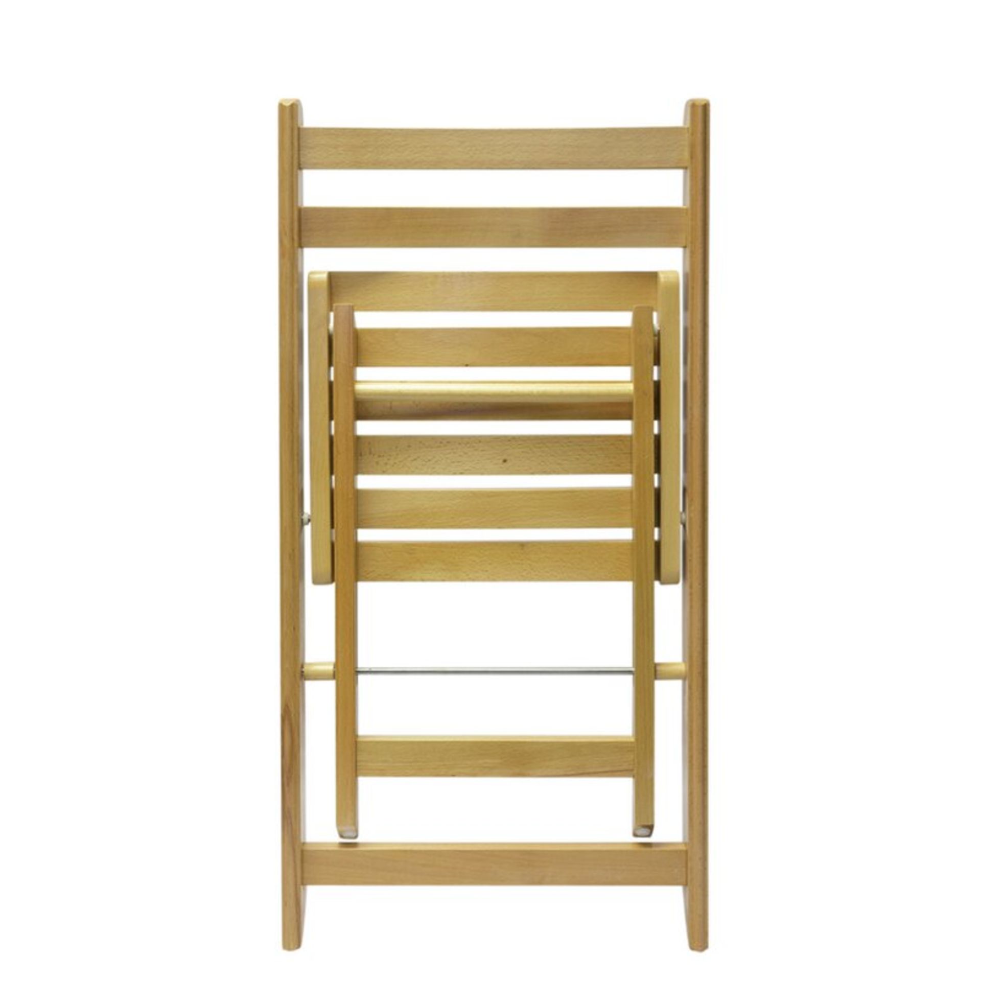 Brambly Cottage Hong Wood Folding Chair (white) - Image 3 of 4