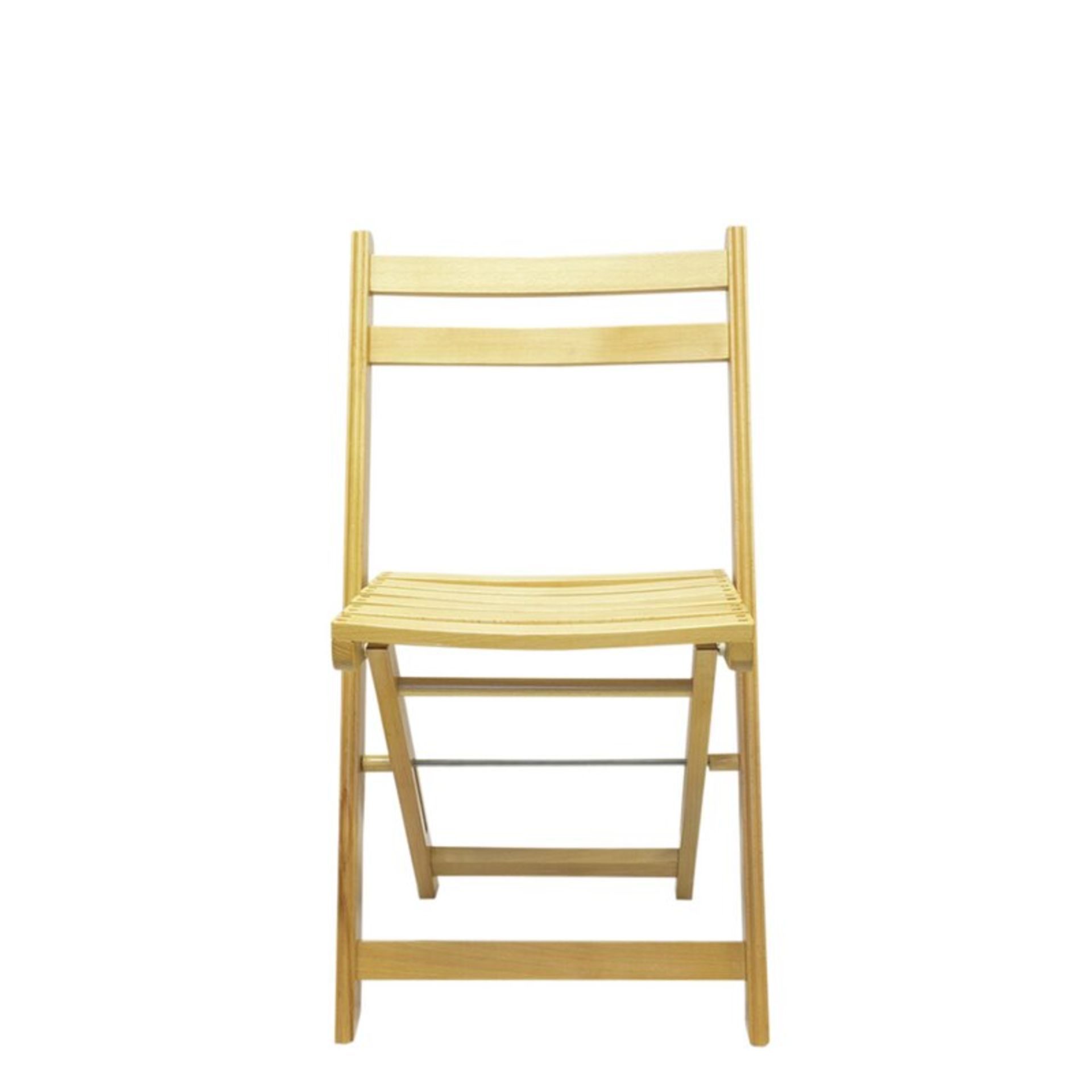 Brambly Cottage Hong Wood Folding Chair (white) - Image 2 of 4