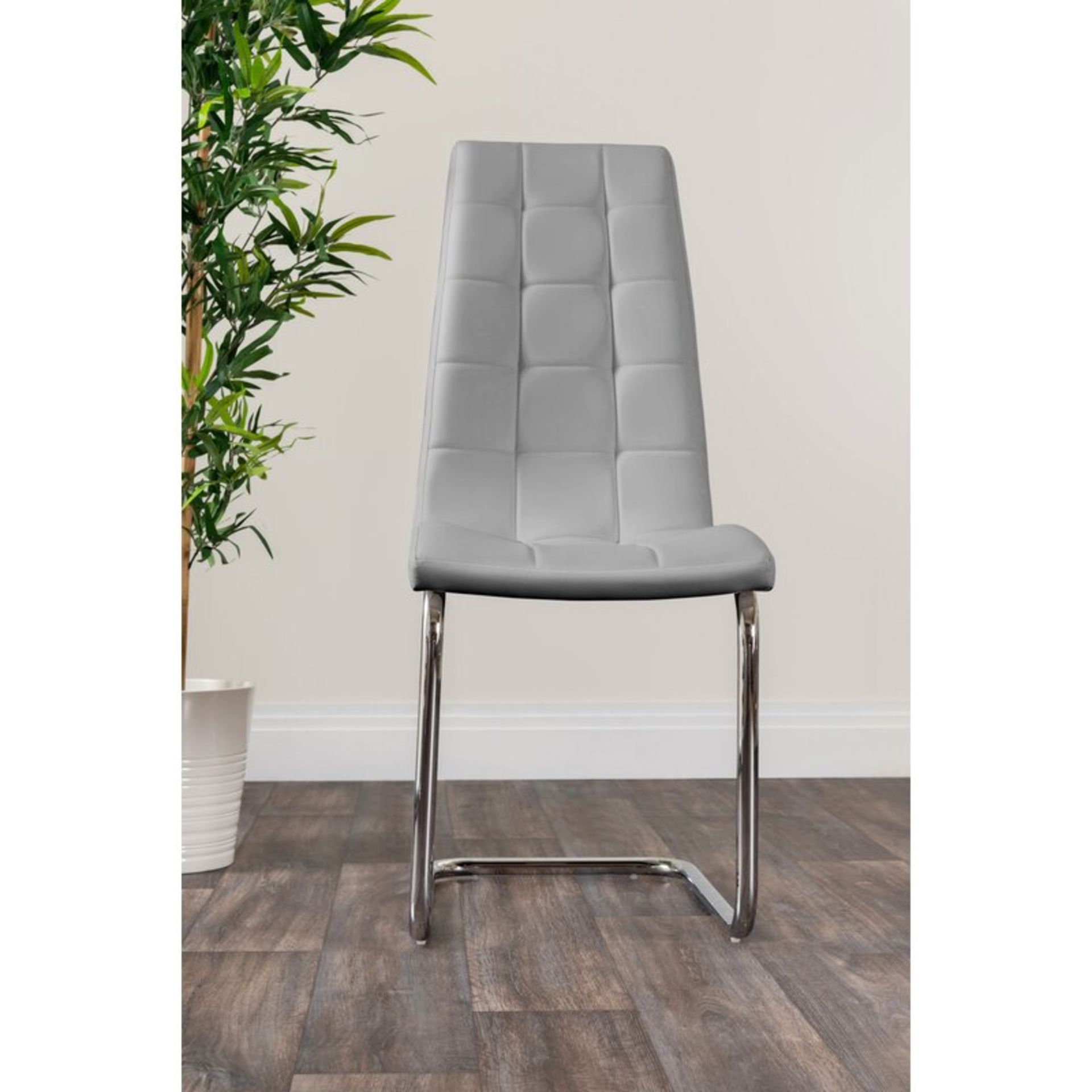 Metro Lane Samirah Upholstered Dining Chair (Set of 2 - grey)