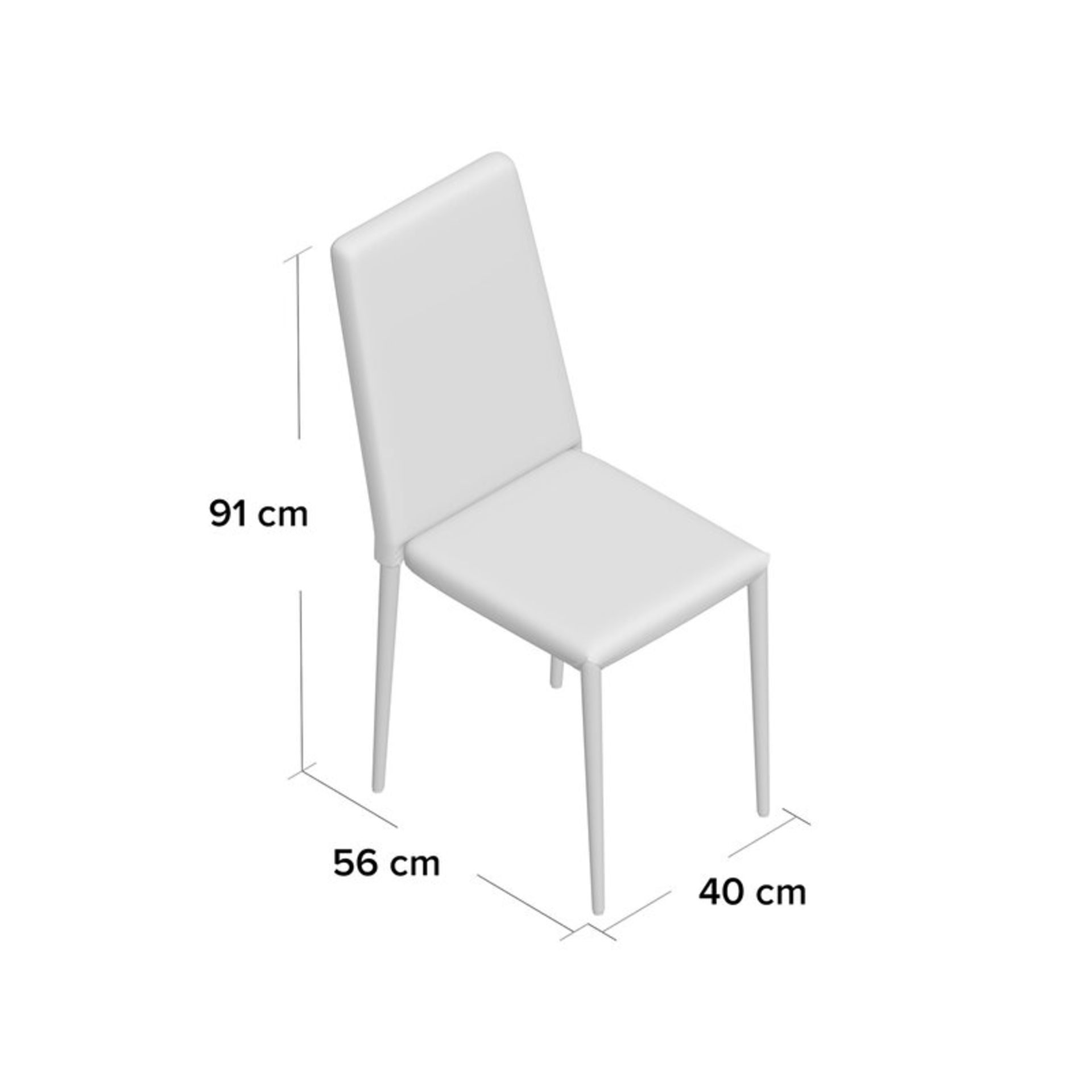 Hashtag Home Earnest Armless Stacking Chair - Image 2 of 4