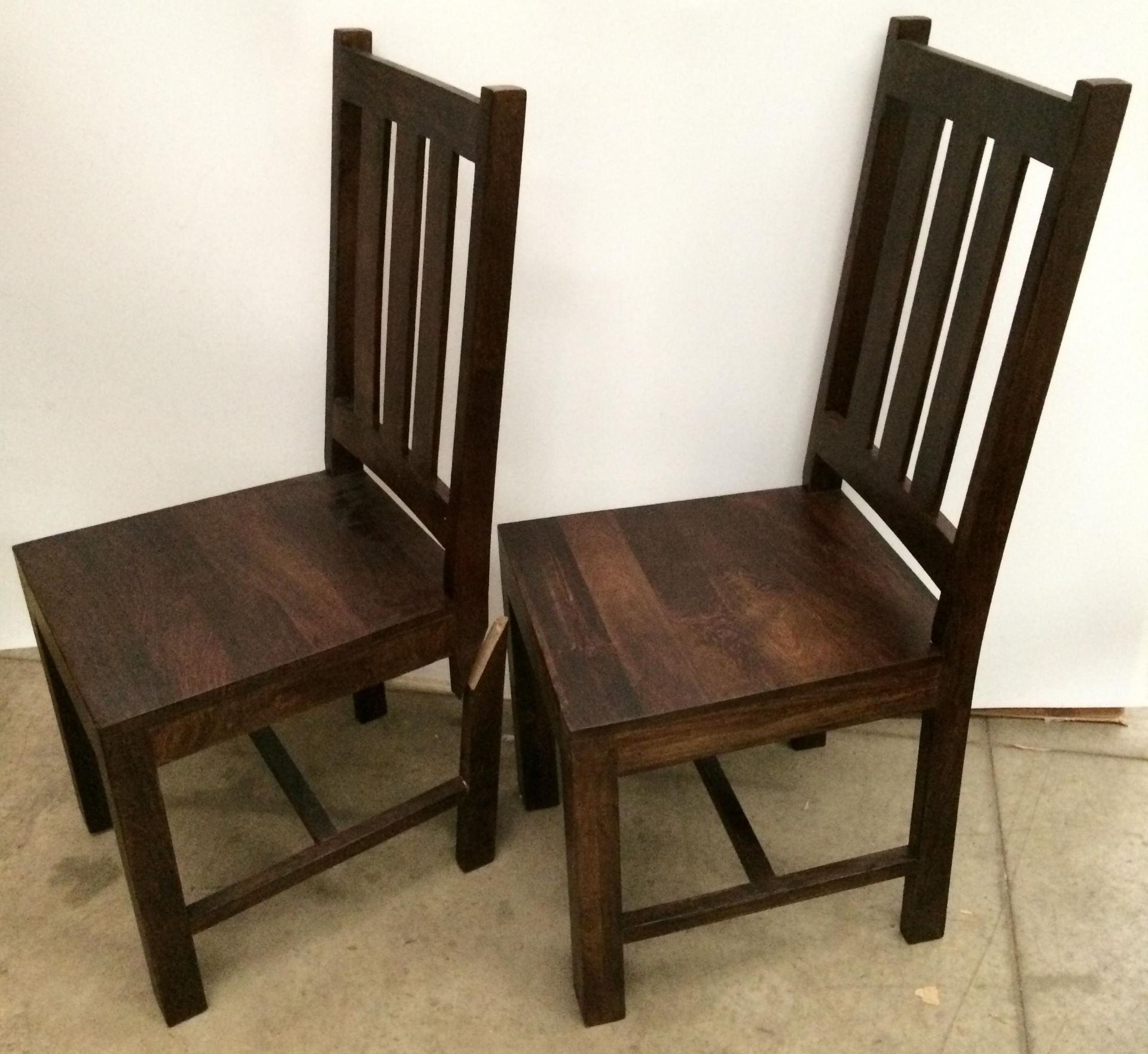 Union Rustic Friel Dining Chairs (Set of 2 - one with broken leg) - Image 2 of 2