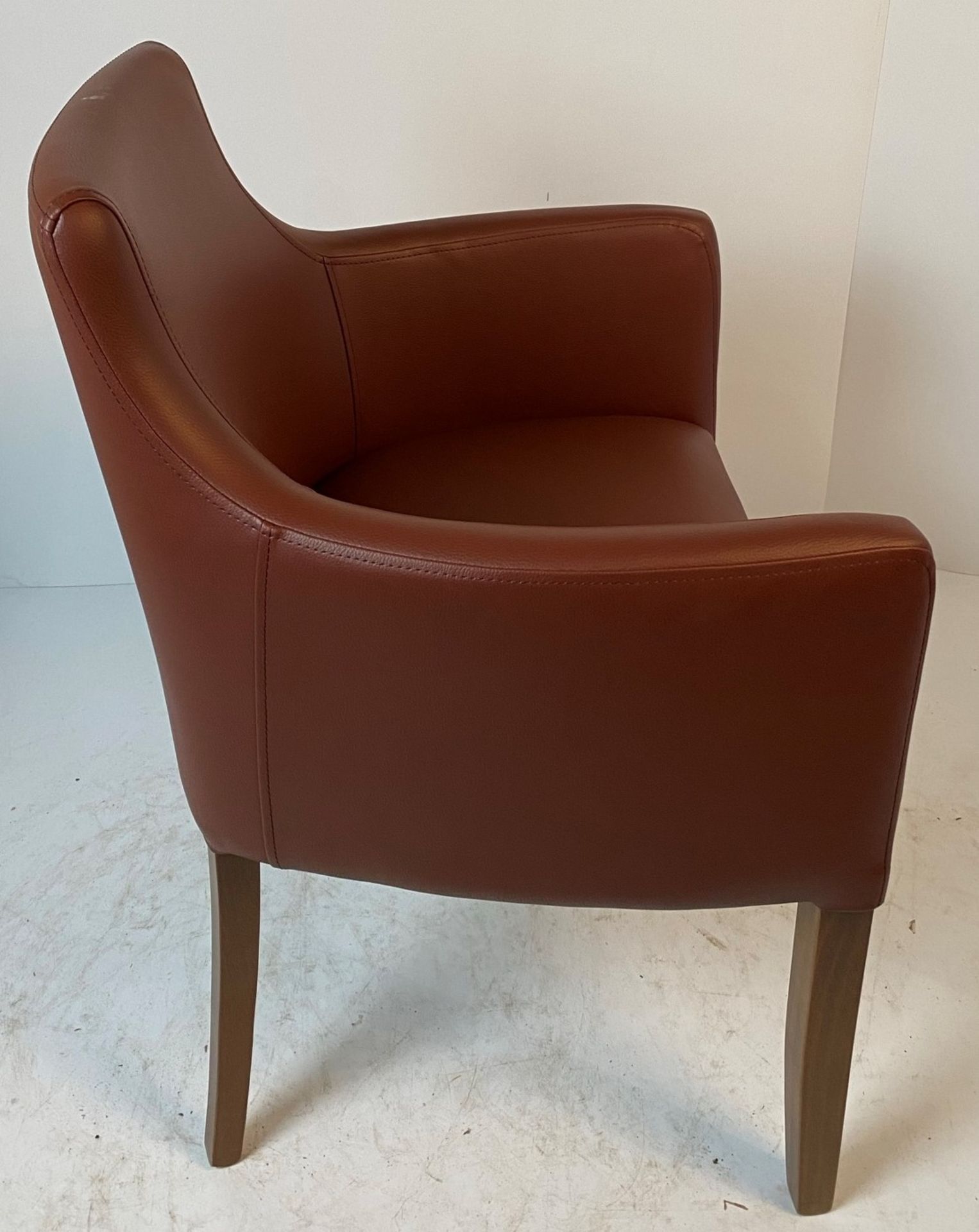 A Nina Vena BR-3 Chocolate armchair with B. - Image 2 of 4