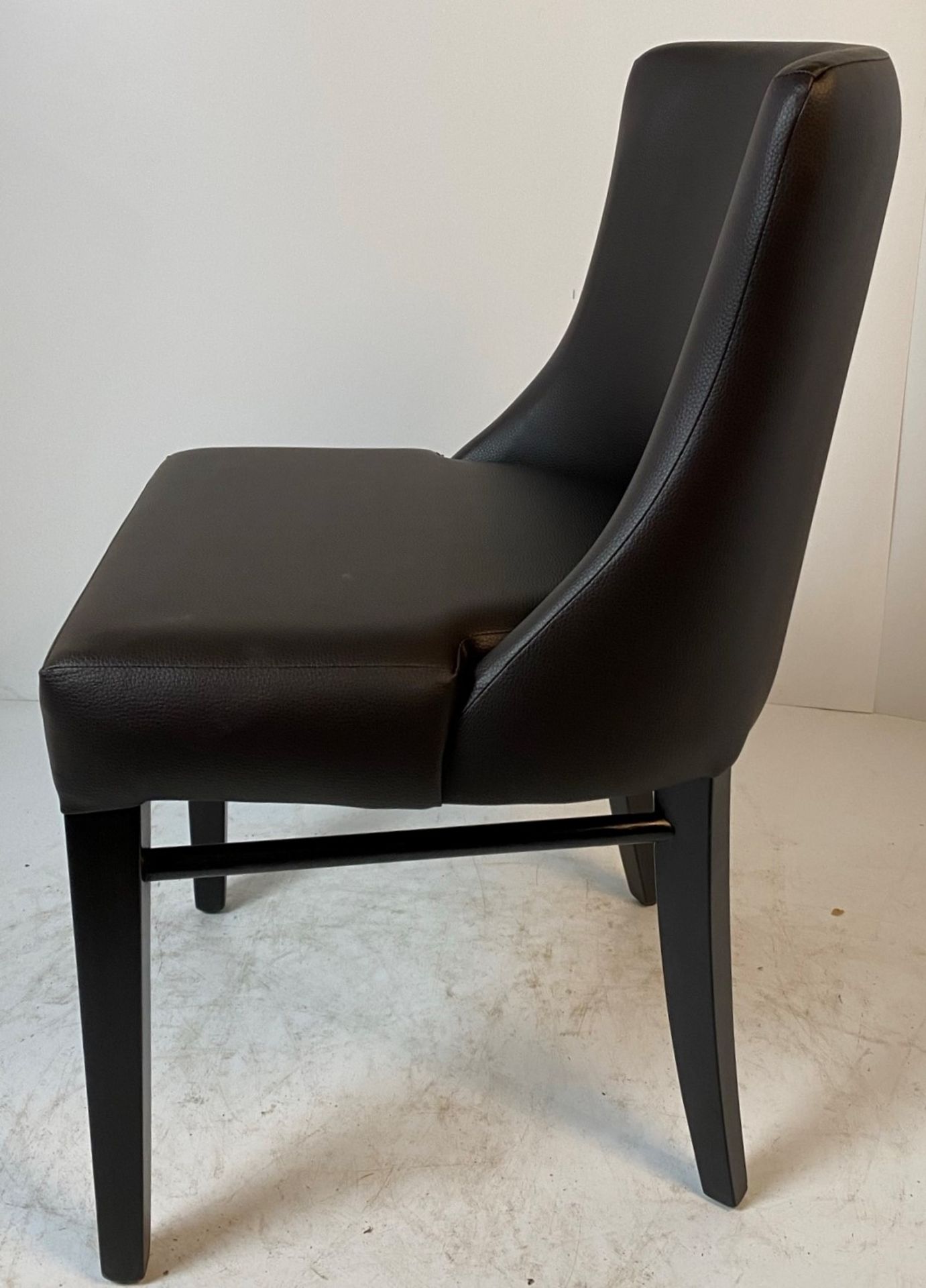 A Leona XL Dollaro A63 side/dining chair with Wenge coloured frame - Image 2 of 4