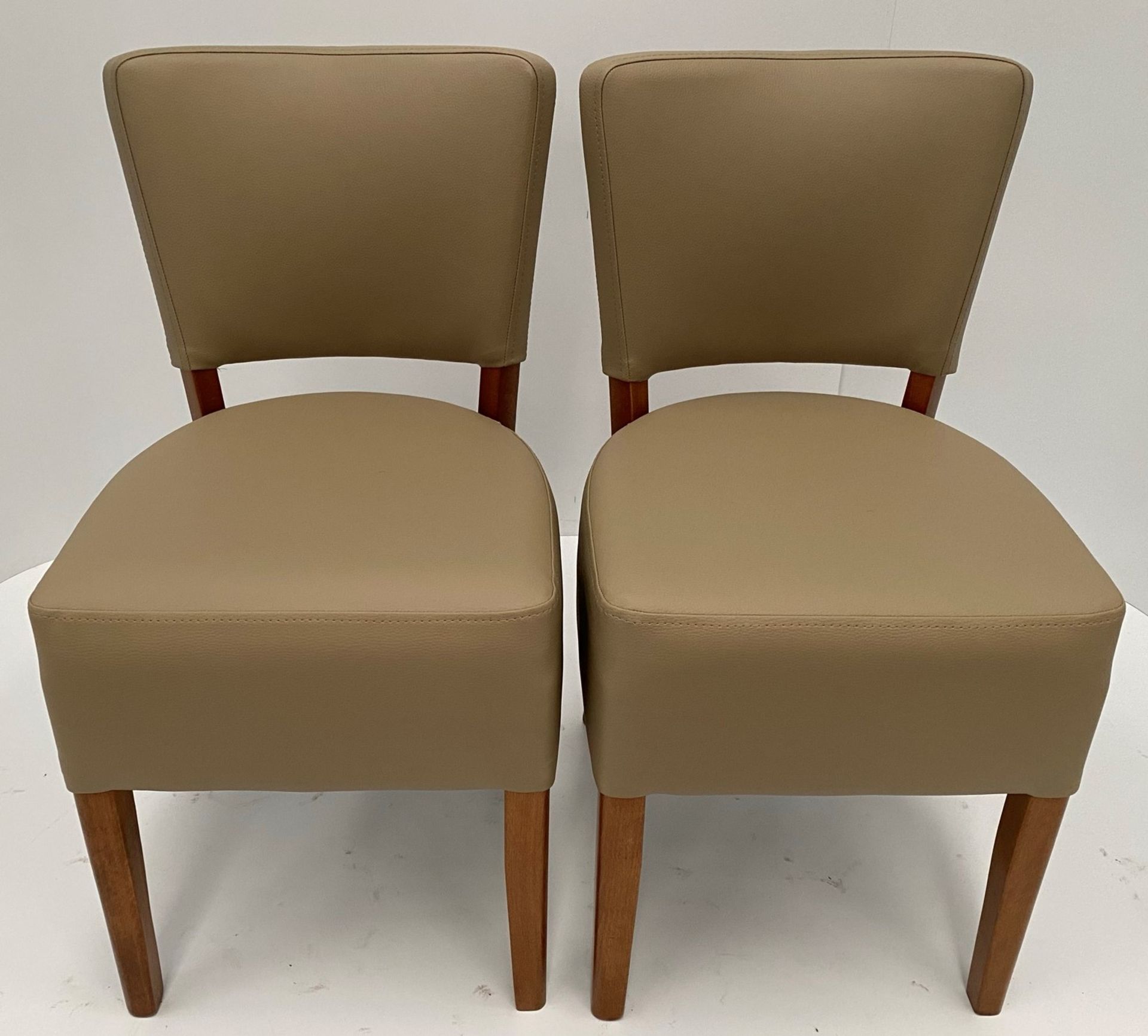 2 x Oregon Dollaro BE-9 + Interliner Crib 5 side/dining chairs with dark oak coloured frames