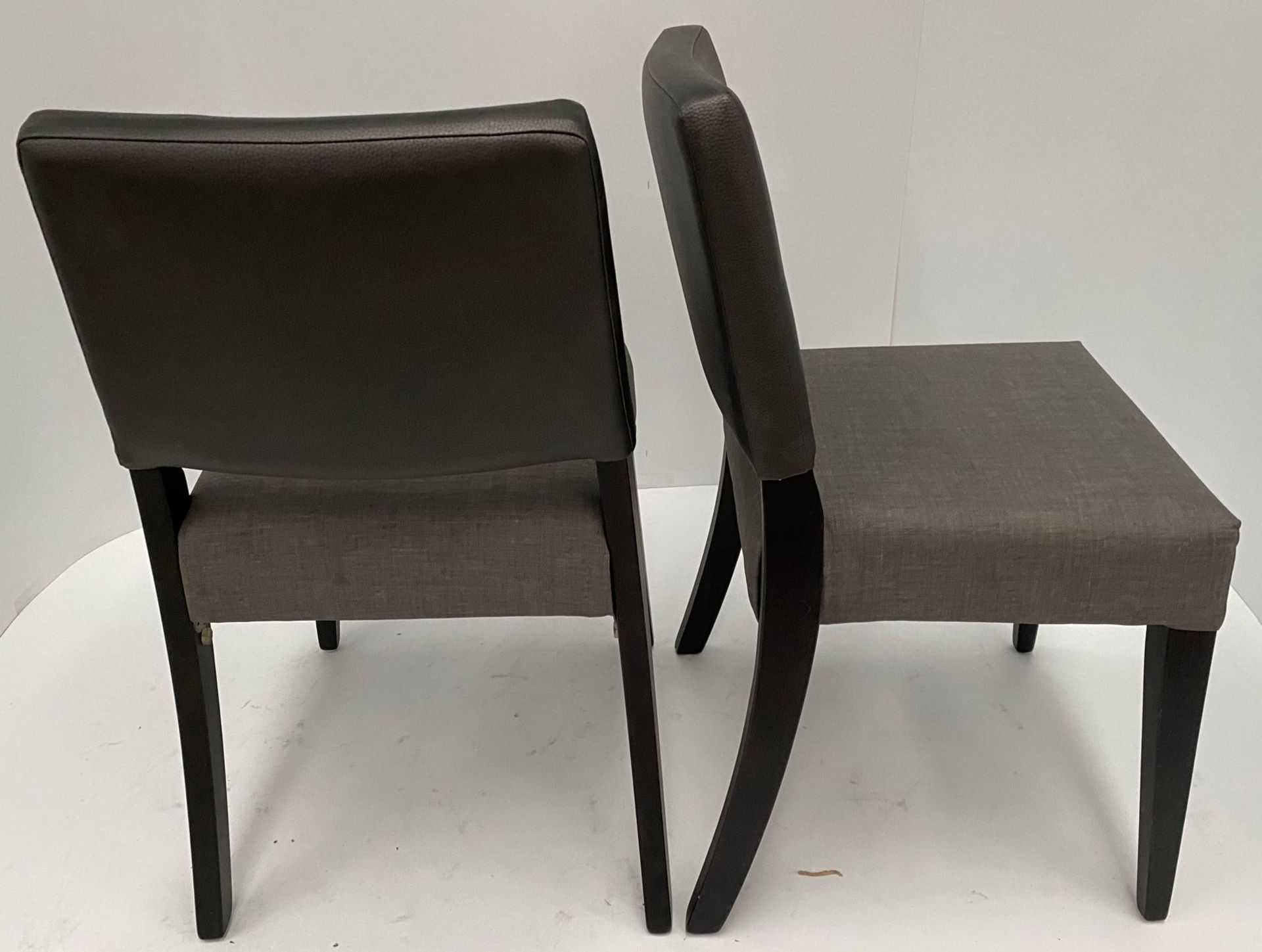2 x Reuben fully upholstered side/dining chairs. - Image 2 of 3