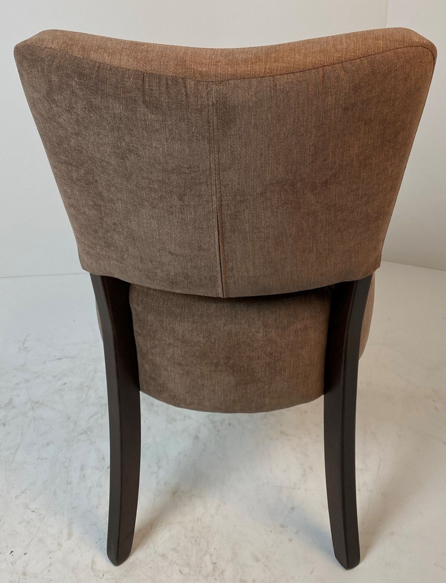 A Memphis Agua Sark Mocha side/dining chair with walnut coloured frame - Image 3 of 4