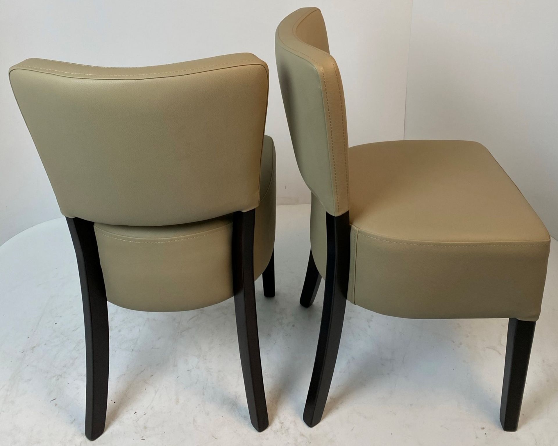2 x Memphis Vena BE-9 side/dining chairs with Wenge coloured frames - Image 2 of 3