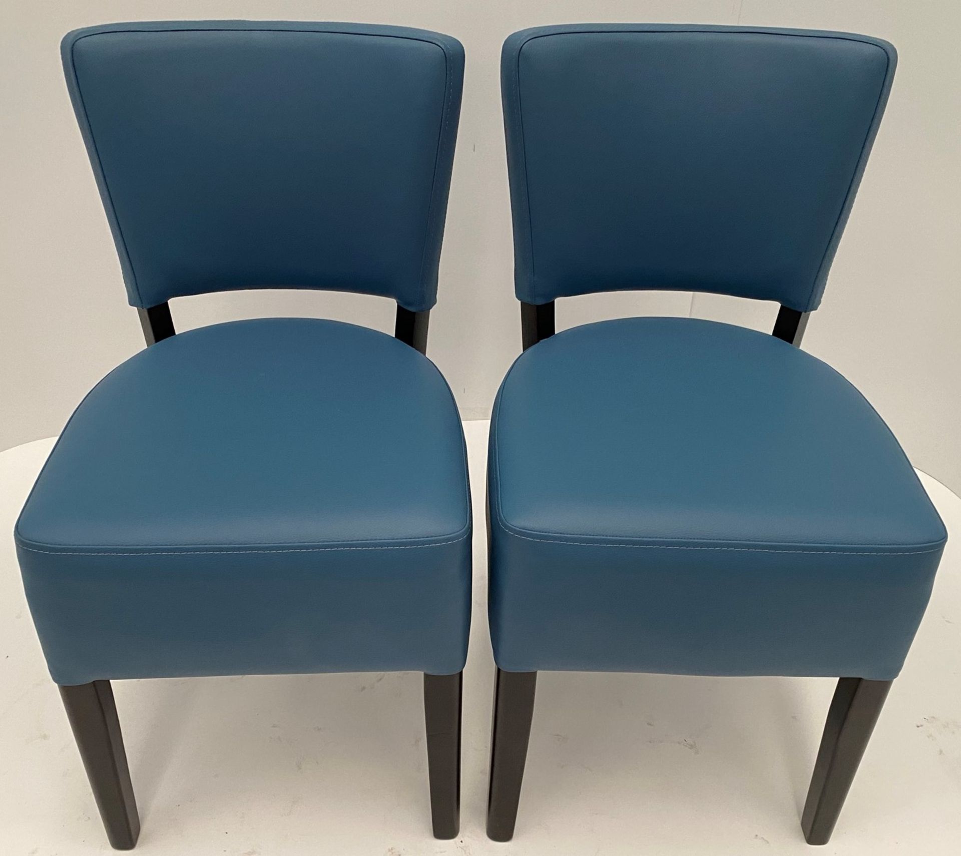 2 x Oregon Vena Lagoon NC19 side/dining chairs with Wenge coloured frames