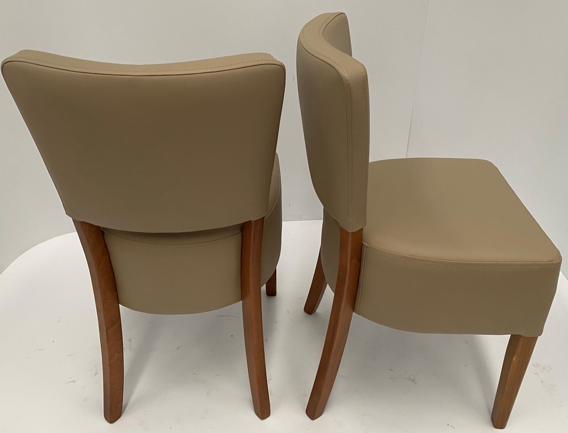 2 x Oregon Dollaro BE-9 + Interliner Crib 5 side/dining chairs with dark oak coloured frames - Image 2 of 3